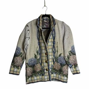Painted Pony Floral Patterned Tapestry Women's Jacket M